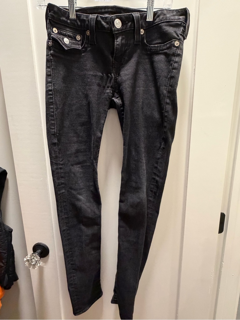 True Religion Black Skinny Jeans for Women